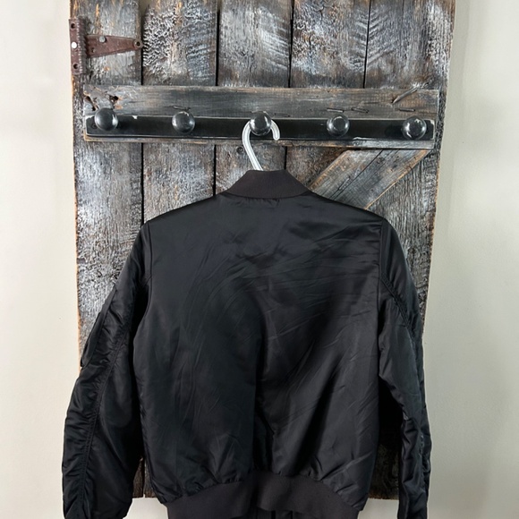 The Group Babaton Full Zipper Bomber Style Jacket Black - Size Extra Small - Picture 2 of 3